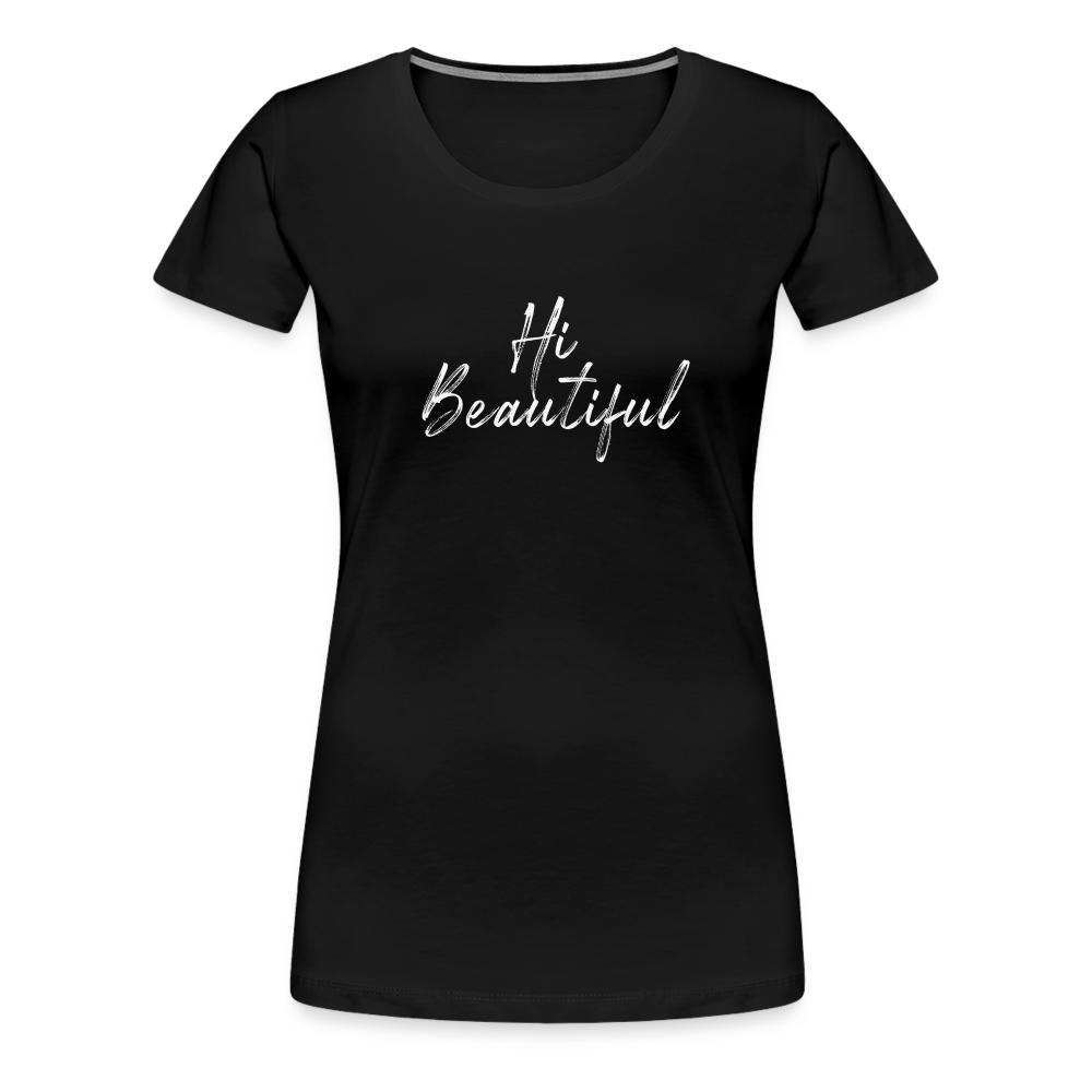 Buy Geisha "Hi Beautiful" Women’s Premium T-Shirt - black