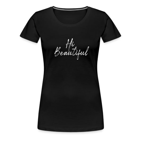 Buy Geisha "Hi Beautiful" Women’s Premium T-Shirt - black