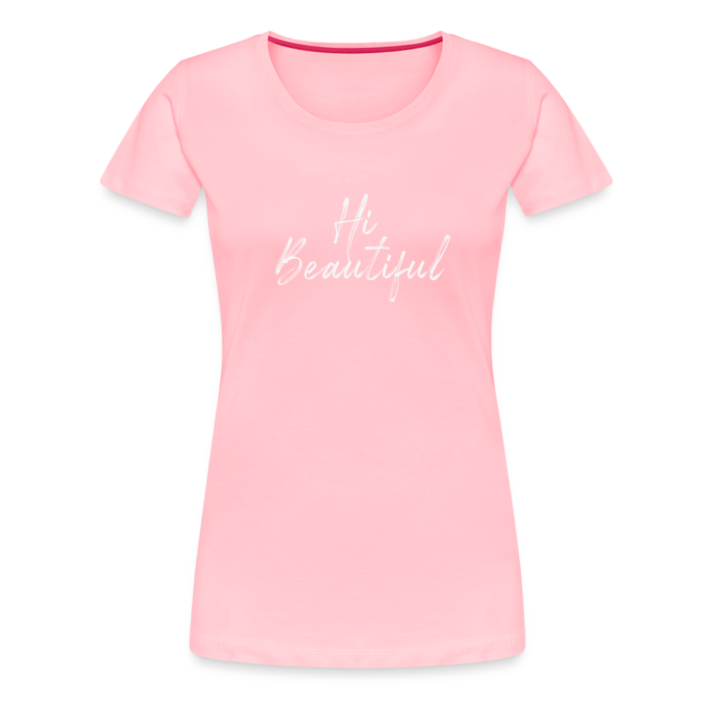 Buy Geisha "Hi Beautiful" Women’s Premium T-Shirt - pink