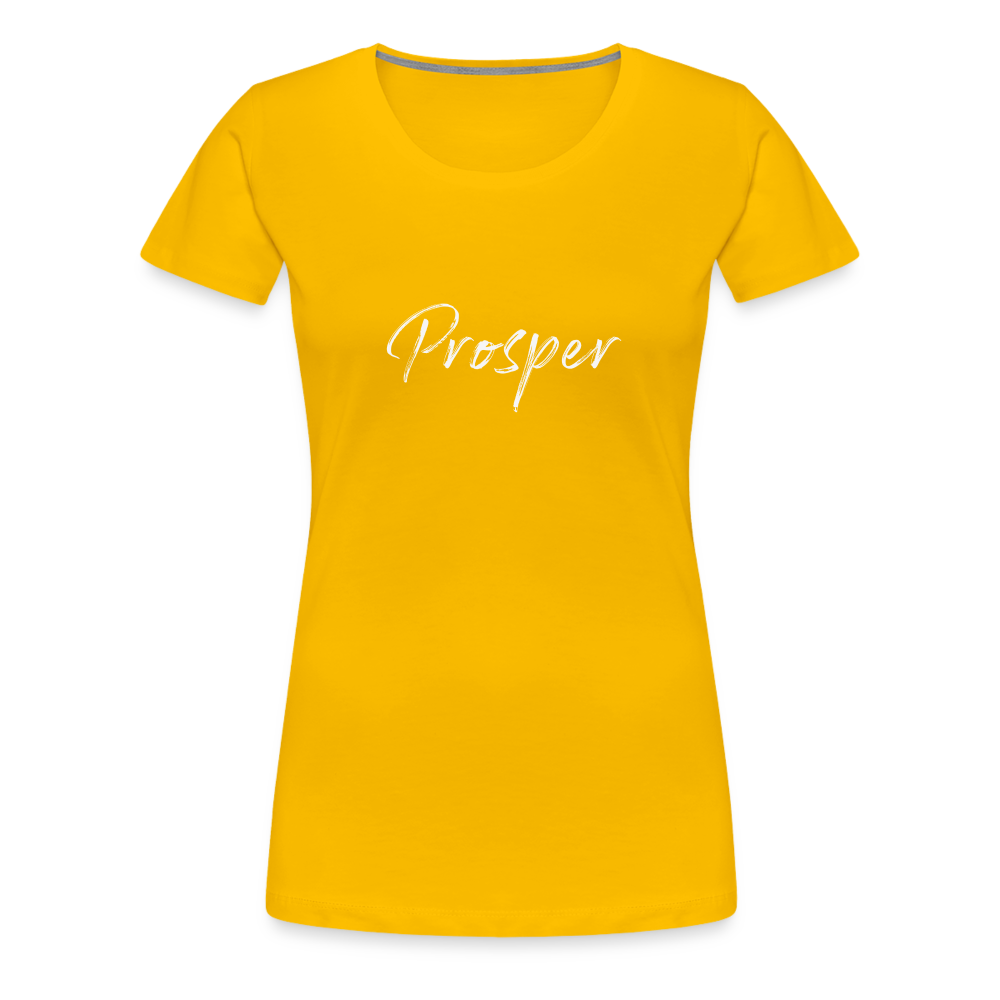 Buy Geisha "Prosper" Women’s Premium T-Shirt - sun yellow