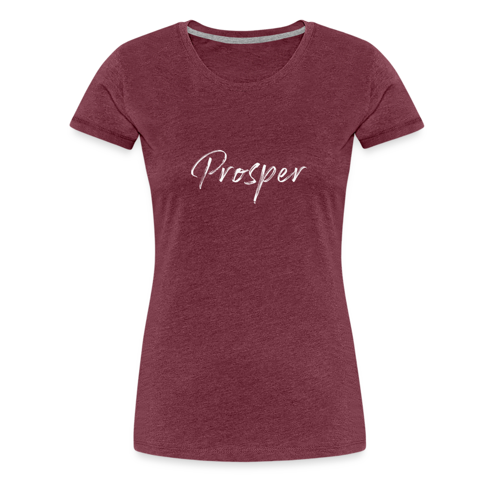 Buy Geisha "Prosper" Women’s Premium T-Shirt - heather burgundy